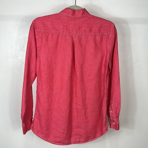 Tommy Bahama Linen Pink Long Sleeve Button Down Shirt Size S - Picture 5 of 11
